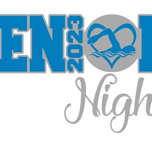 SVG Cutting File Senior Swim Night 2023