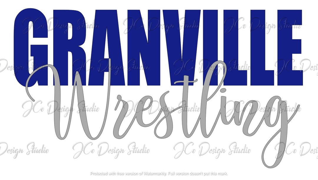 Digital SVG Granville Wrestling Etsy