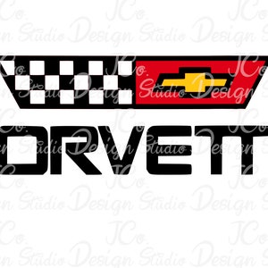 C4 Corvette SVG Cutting File (includes PNG file)