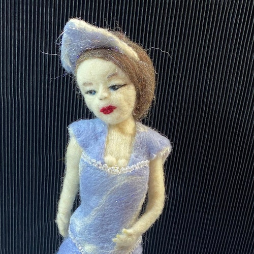 Fairytale Snow Princess, Needle Felted Art shops Doll