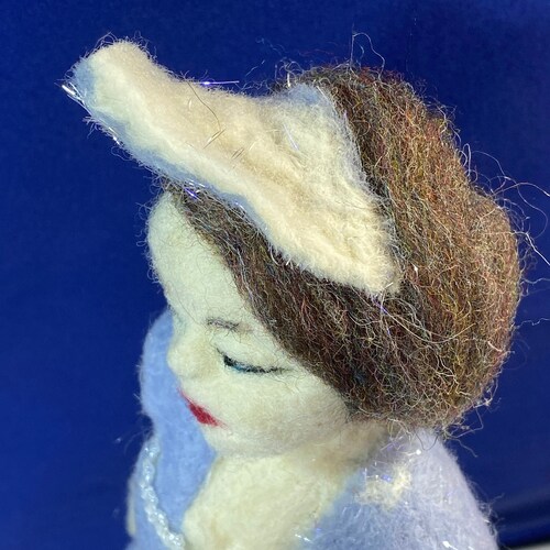 Fairytale Snow Princess, Needle Felted Art shops Doll