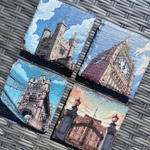 London Slate Coasters - Set of 4 #1