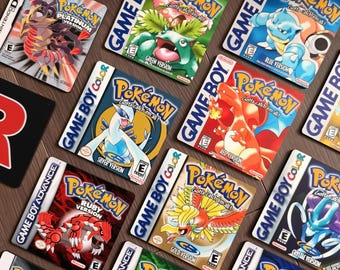 Pokémon Coasters Wooden Game Cover & Team Rocket Art - Home Decor, Gamer Art