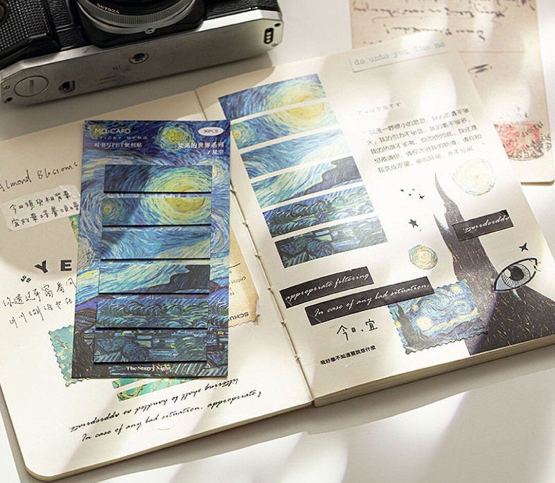 Portable Adhesive Notes Film Vincent Van Gogh Painting // Small Size ...