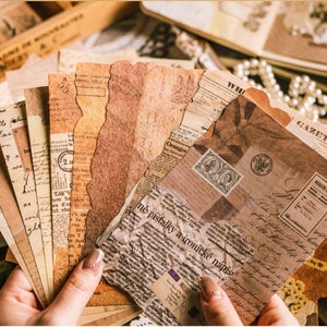 20 Sheets Decorative Paper Pack 3 Different Types of Paper // Sheet Size 12cm*17cm // 10 Different Pattern * 2 Sheets // Junk Journal Paper