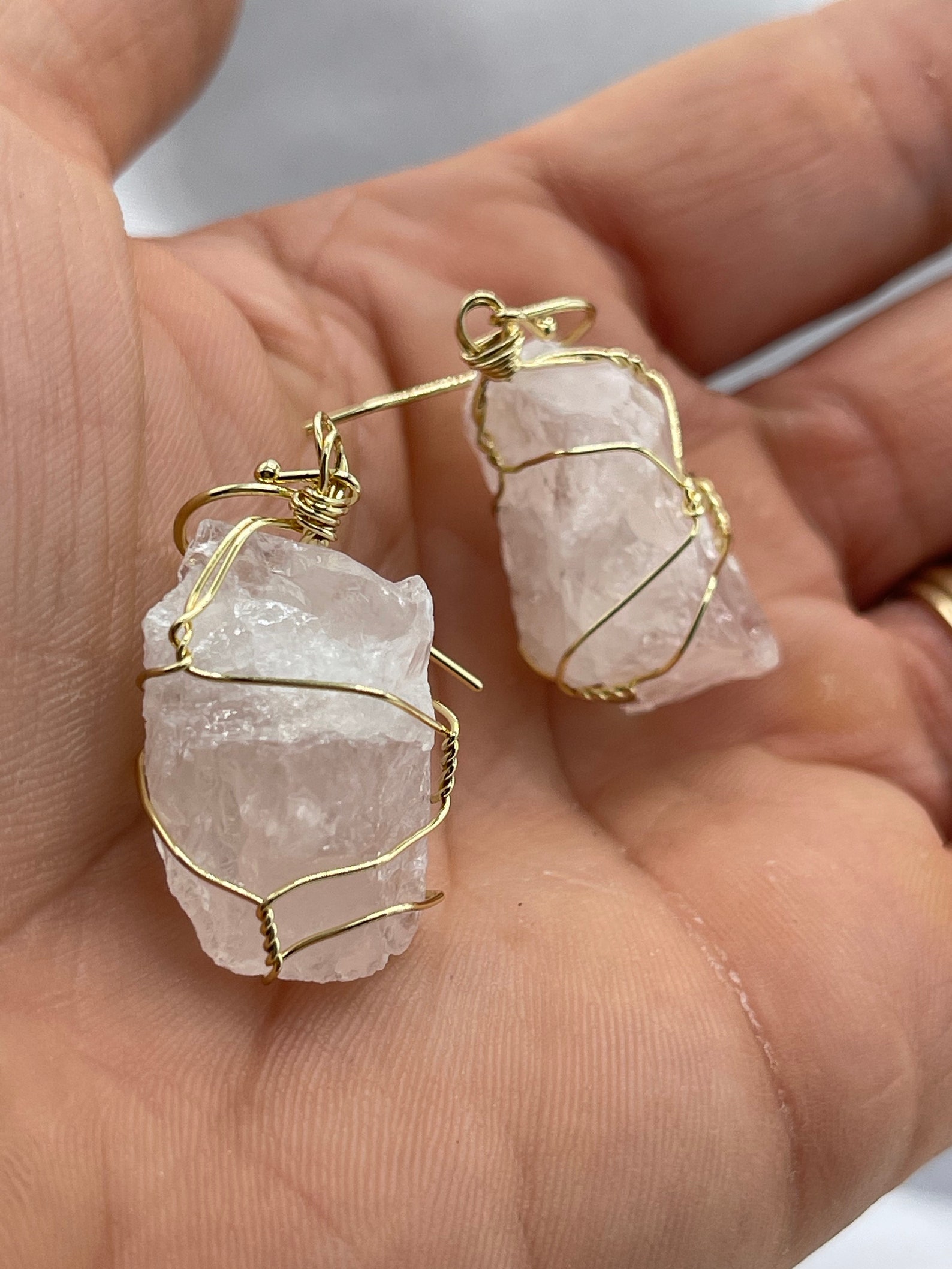 healing rock earrings