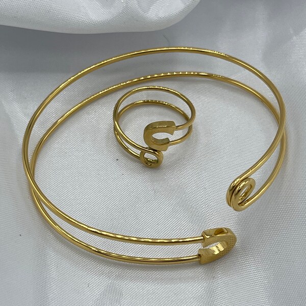 10pcslot Jewelry Personalized Adjustable Safety Pin Bangles G001