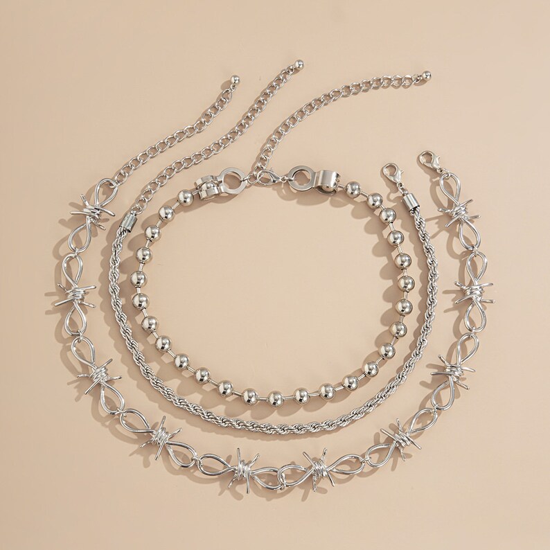 Barb Wire 3 Piece Choker Necklace limited Stock Etsy