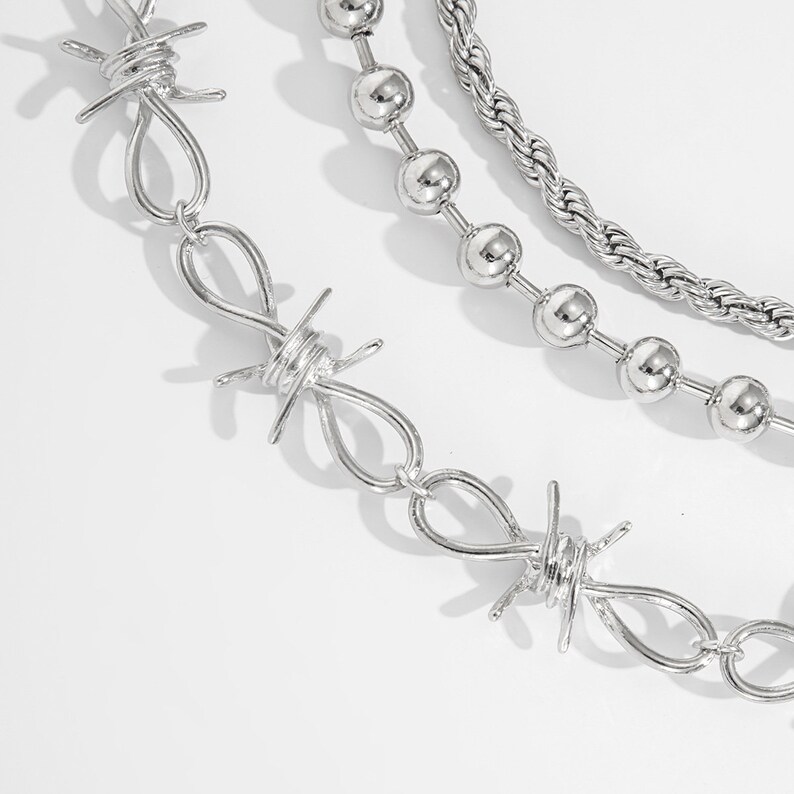 Barb Wire 3 Piece Choker Necklace limited Stock Etsy