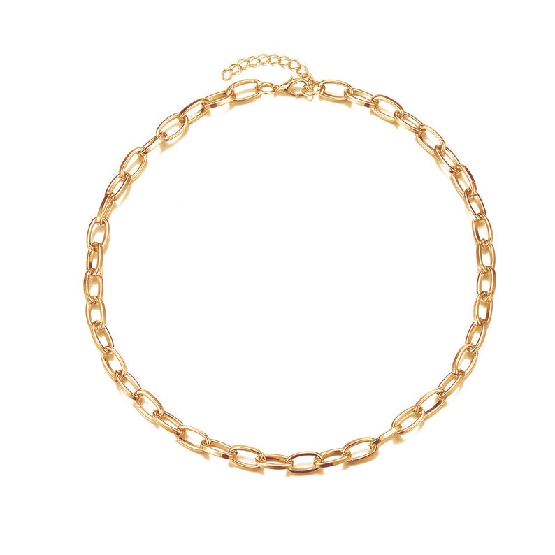Arrow Point Herringbone Necklace Rope Necklace Paperclip Necklace