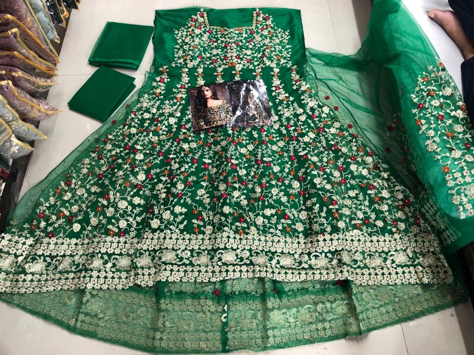 Heavy Embroidery Anarkali Gown / Indian Dress/Bridal Gown Etsy