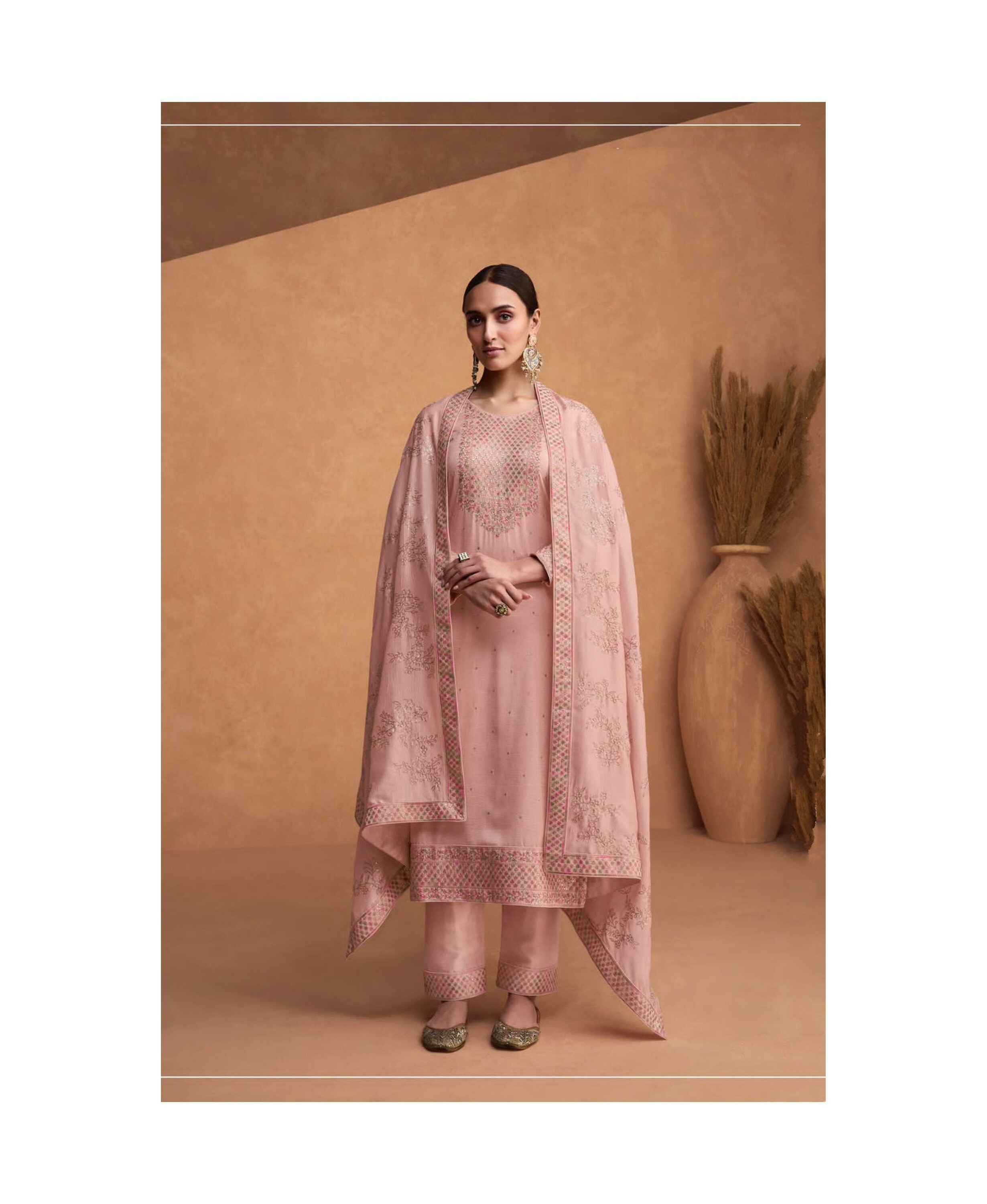 Silk churidar deals suit