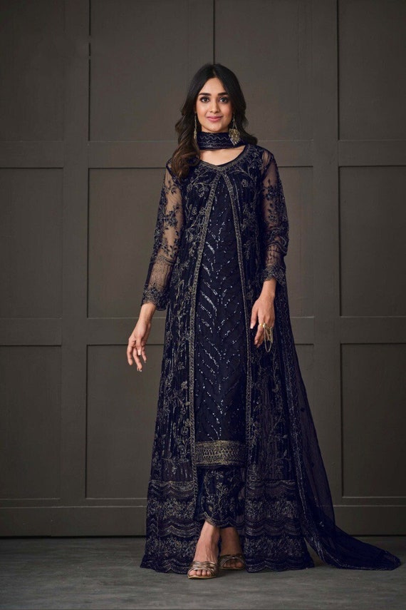 Salwar suit with koti clearance designs