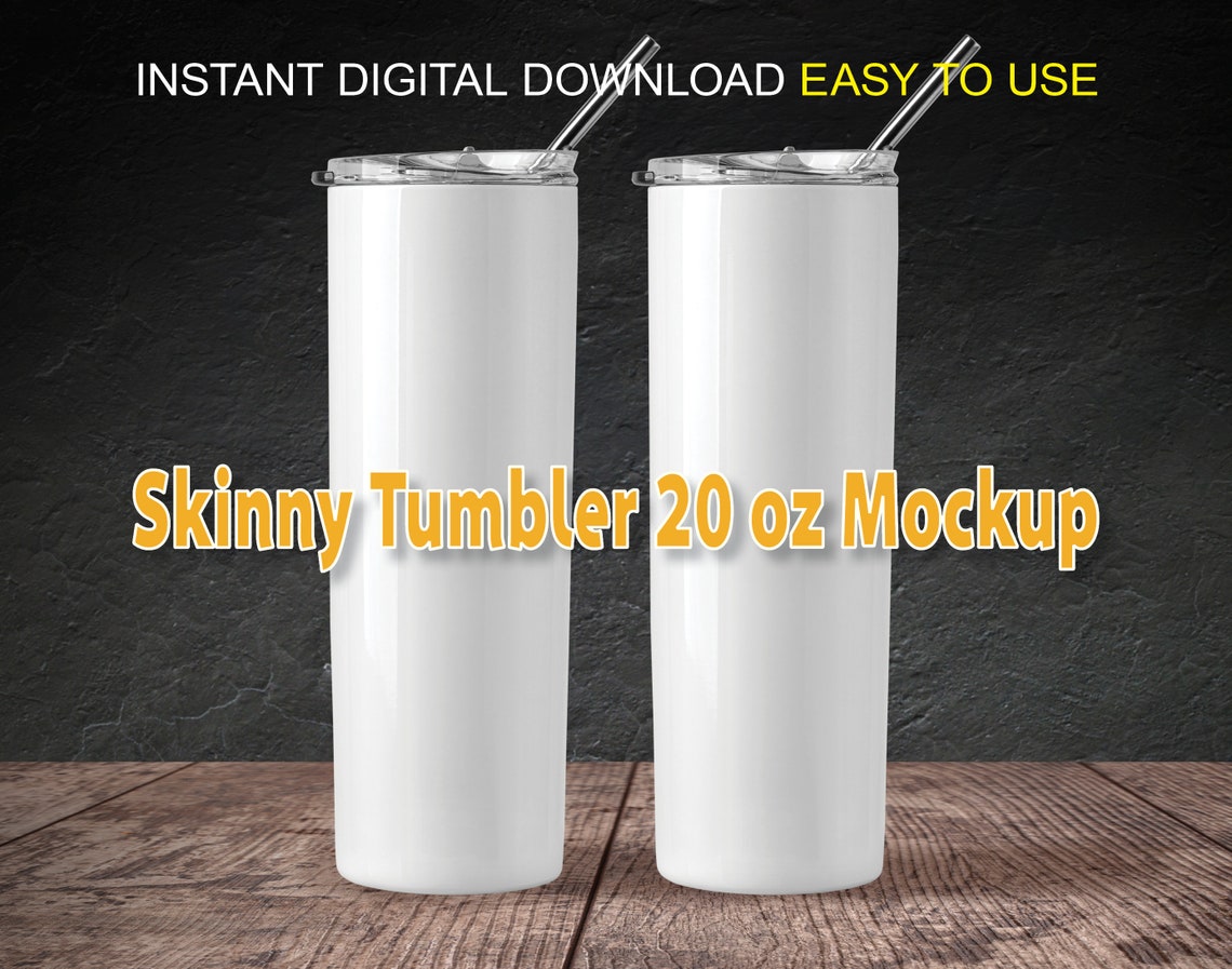 Tumbler Mockup Blank Tumbler Skinny 20oz Mock up White Tumbler Etsy