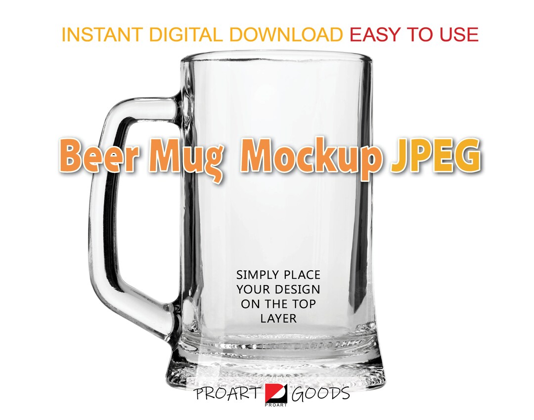 Blank Beer Mug Mockup Beer Mug MOCKUP PHOTO Drinkware Mockup Etsy