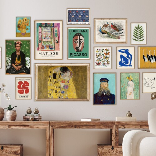 Eclectic Gallery Wall Set of 16 Eclectic Print Set Matisse Etsy
