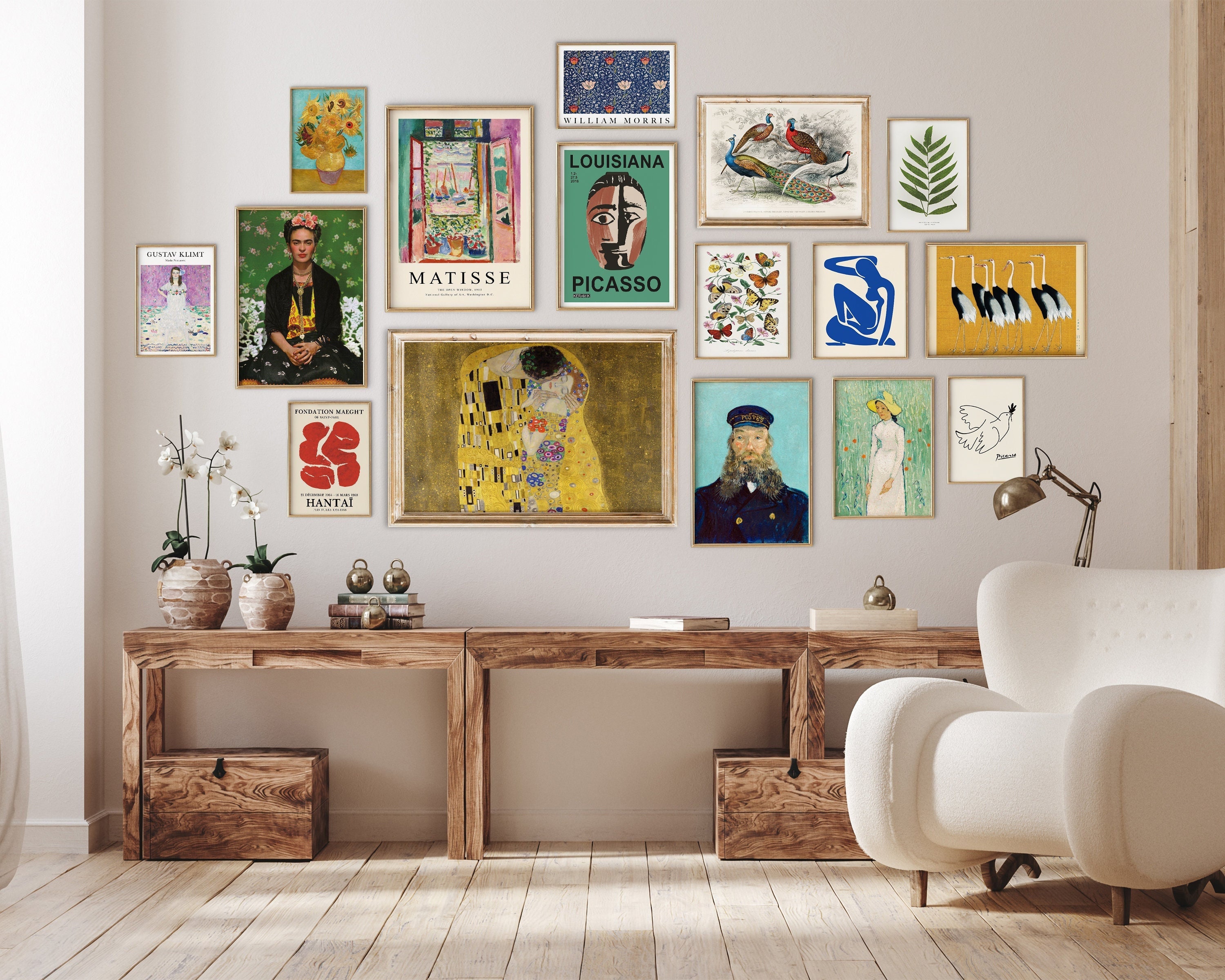 Vintage Eclectic Gallery Wall Print Set of 16 Eclectic Decor - Etsy