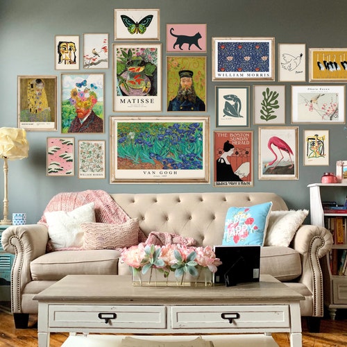 Eclectic Gallery Wall Print Set of 20 Maximalist Wall Art Etsy