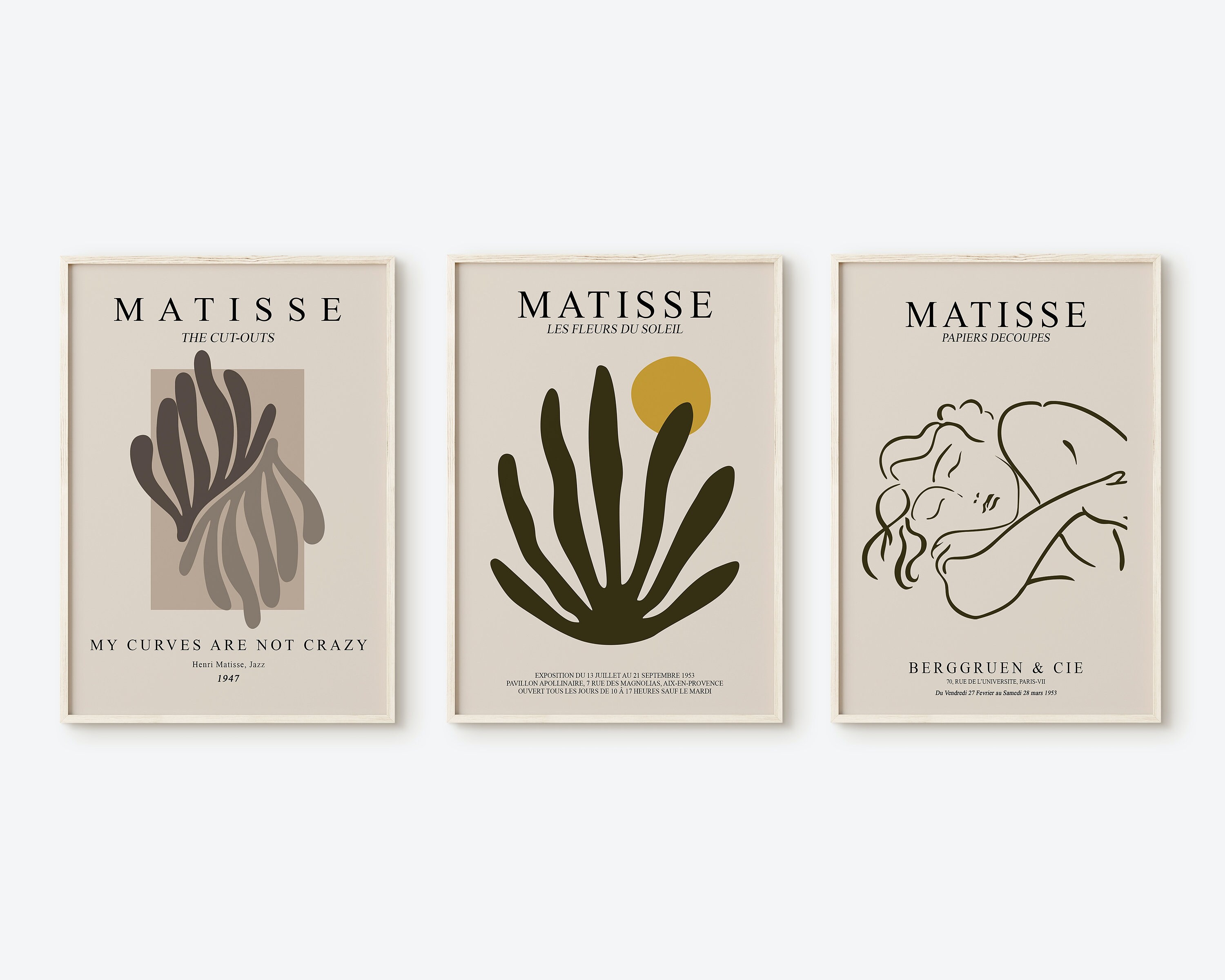 Matisse Set of 9 Prints Gallery Wall Set Exhibition Wall | Etsy