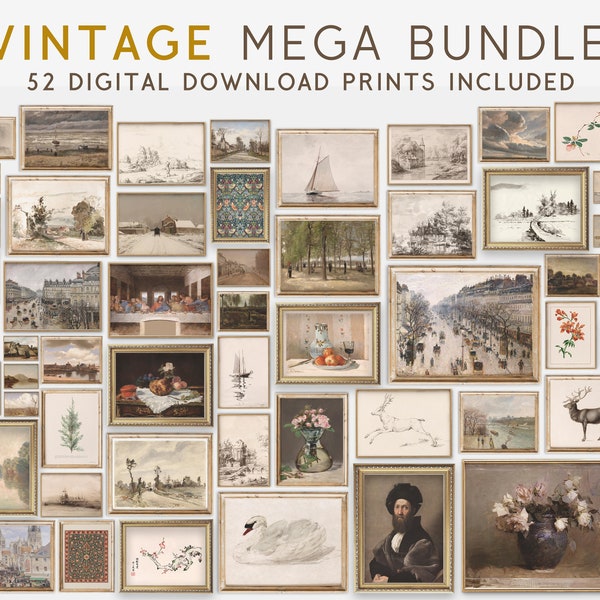 Vintage Art Gallery Download Etsy