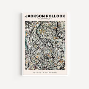 Gallery Wall Set Jackson Pollock Set of 6 Prints Exhibition - Etsy