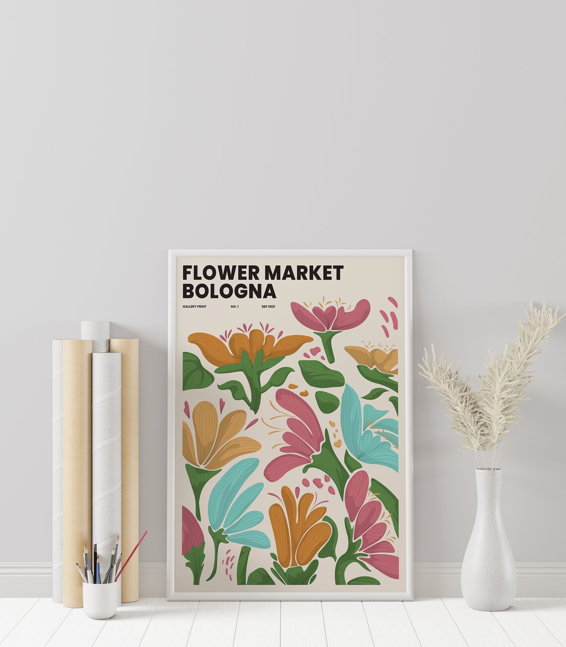 Flower Market Prints Flower Market Bologna Flower Market Etsy