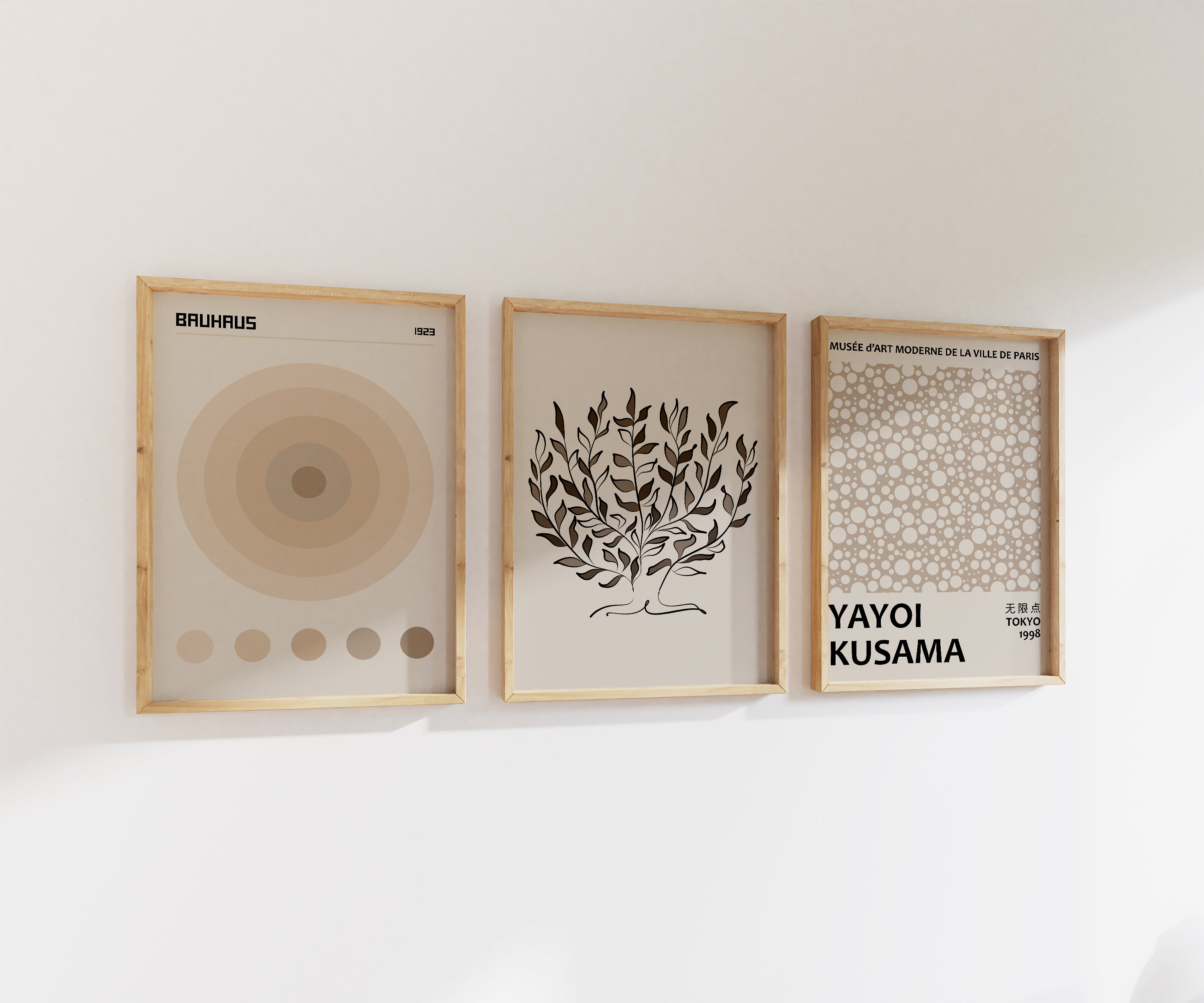 Neutral Wall Art Set of 3 Gallery Wall Set 3 Piece Wall Art Etsy