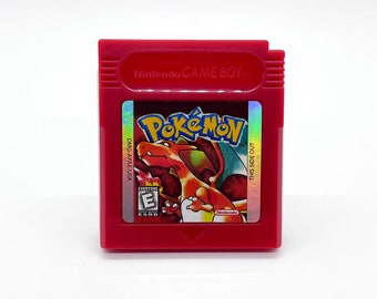 Gameboy Pokemon Red, Blue, Yellow, Gold cartridge shell housing with holographic decal
