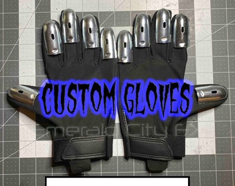 Custom Order Clacker Slider Gloves for Halloween, Haunted House, Cosplay & Skateboard