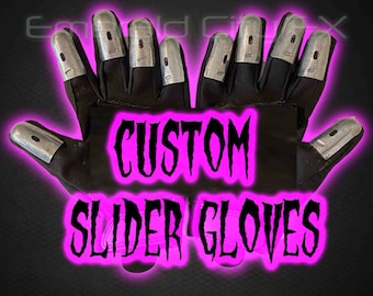 Custom Metal Slider Gloves for Nathan