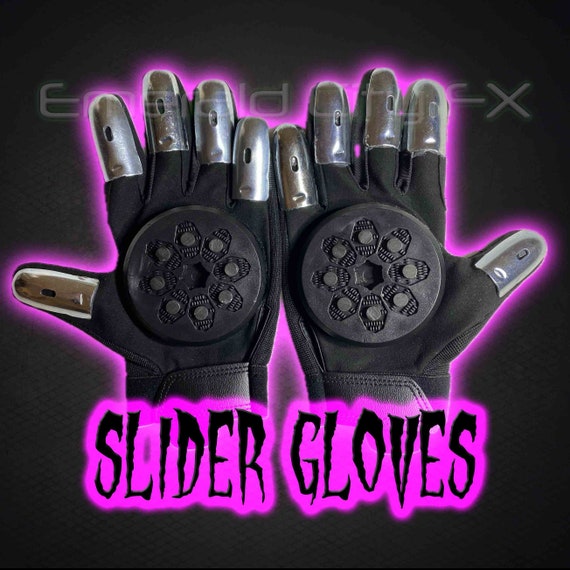 Sparking Metal Slider Gloves for Halloween, Haunted House, Cosplay