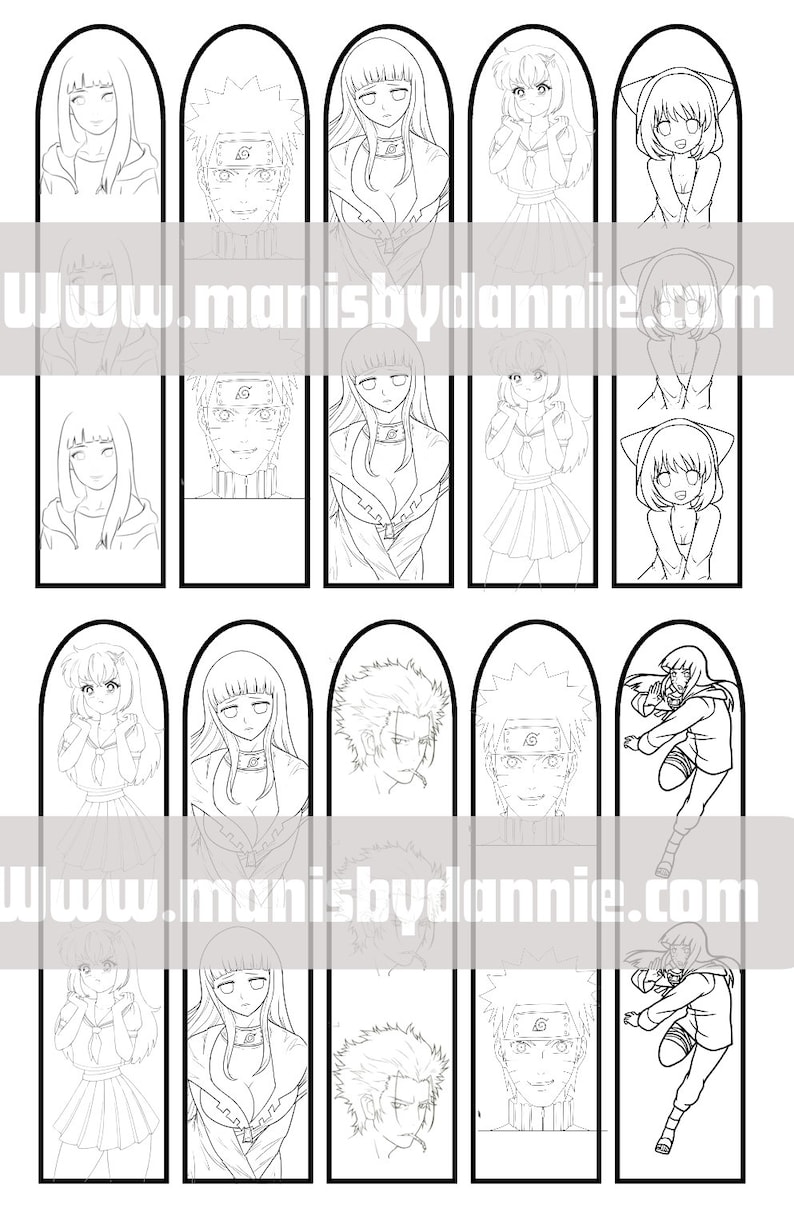 Puede incluir: Un conjunto de 24 marcap&aacute;ginas imprimibles en blanco y negro con personajes de anime. Los marcap&aacute;ginas est&aacute;n dise&ntilde;ados con un estilo simple y elegante y son perfectos para a&ntilde;adir un toque de personalidad a cualquier libro.