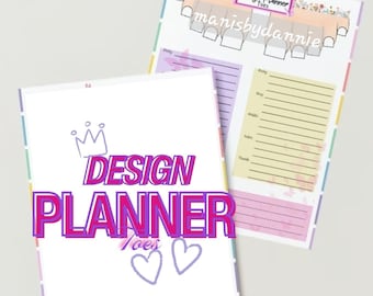 Toe Nail Design Planner Guide Printable Sheets Canva Editable Digital Instant Download