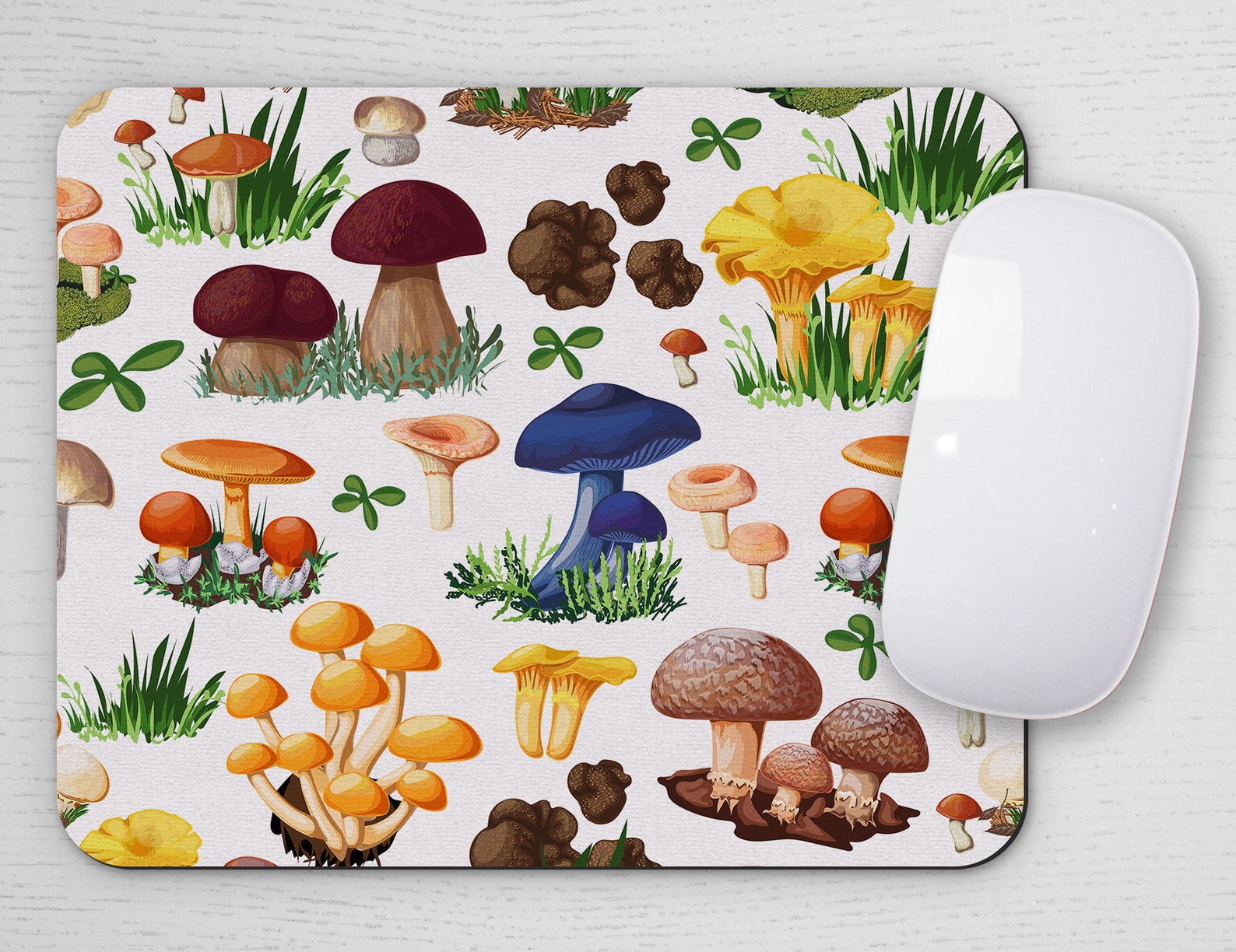 Mouse Pad Mushrooms Mouse pad Office Desk Accessories Etsy