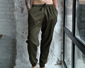 LINEN PANTS for men, Linen pants, Men's linen pants, Casual linen pants, Organic flax pants, Yoga pants men. Gift for Him! Light mens pants