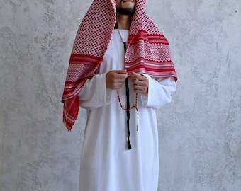 LINEN THOBE Men, Men's Linen KAFTAN, Luxury Handmade Thobe, Linen Jalabia Men, Pure Linen Kaftan, Organic Flax Kaftan, Natural Linen Thobe