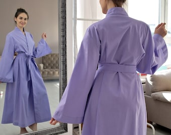 ROUPÃO DE LINHO FEMININO, Lindo robe de casamento, Vestido envelope de linho, Vestido quimono de linho, Roupão de dama de honra, Roupa de dormir de linho, Presente de Natal para ela