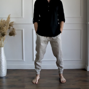 Pantalons en lin pour hommes, Pantalons pour hommes en lin, Pantalons durables, Pantalons en lin pour hommes, Pantalons décontractés pour hommes, Pantalons respirants, Pantalons en lin OEKO-TEX