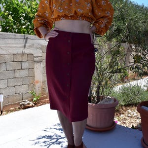 Women Linen Skirt with Pockets, Linen Button Down Skirt, Flax Summer Skirt, Classic Linen Skirt, Organic Flax Skirt, Everyday Linen Skirt