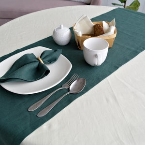 Linen Table Runner, 15 COLORS, Handmade Table Runner, Housewarming Gift, Table linen decor, Natural table linens, Perfect Christmas Gift image 1