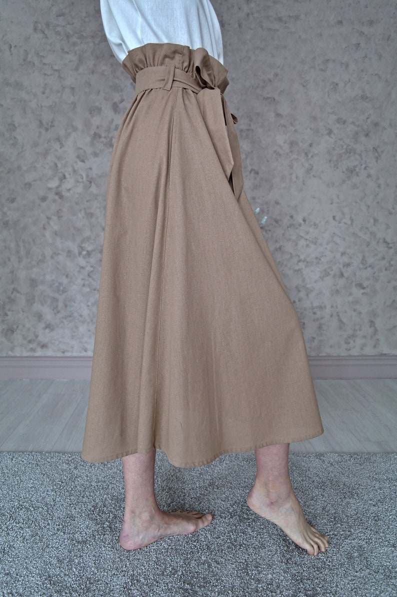 Women/'s skirt Long linen skirt Natural linen skirt Casual skirt organic linen LINEN SKIRT High-waist linen skirt Organic flax skirt