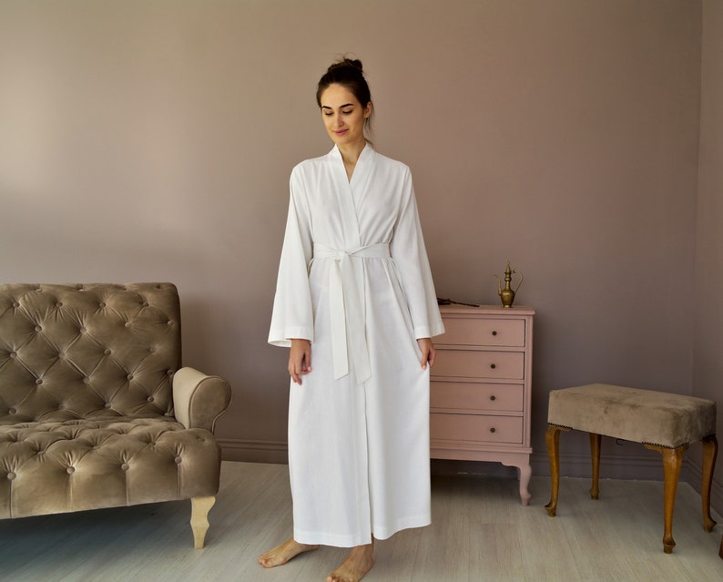 WOMEN LINEN ROBE Maxi Bathrobe Linen Robe Women Wrap Dress Etsy