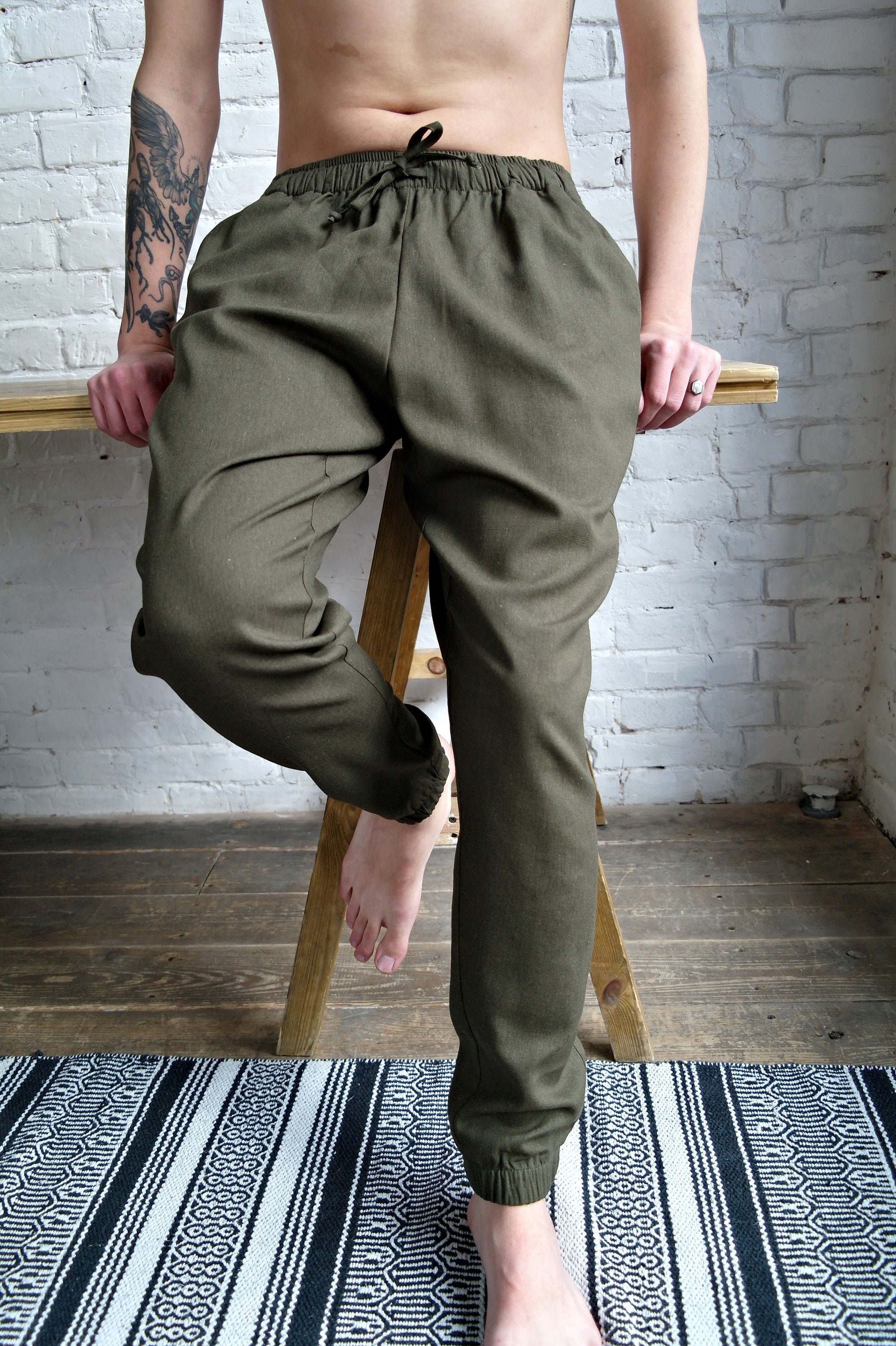 LINEN PANTS for Men Linen Pants Men's Linen Pants | Etsy