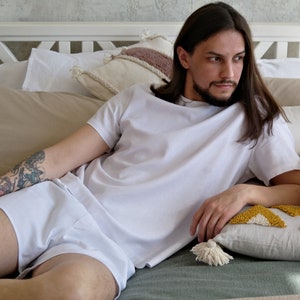 Linen Sleep Shorts Etsy UK