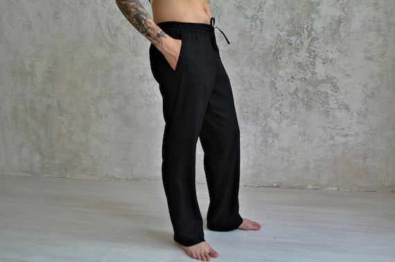 Pantalon Homme Ete Gu00e9nu00e9rique Sarouel Lin Homme Pantalon Court En Lin Pantalon De Plage Homme Pantalon De Yoga D 663062 Pantalon Homme Lin - 10