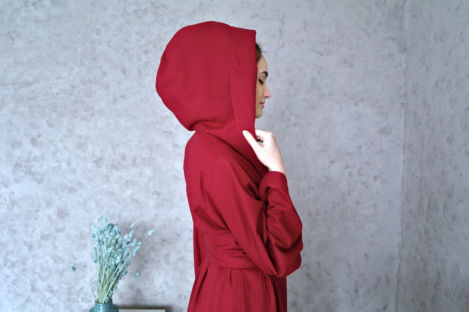 WOMEN'S Robe Linen Robe Long Linen Robe Kimono Robe Etsy