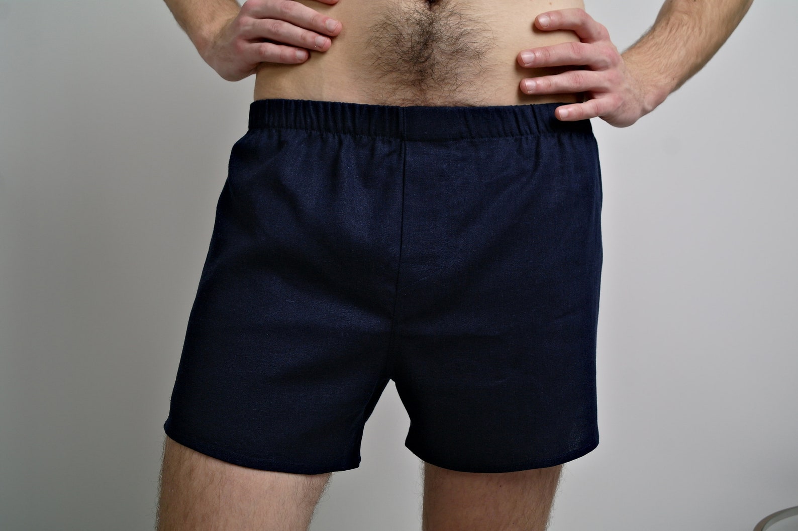 LINEN BOXERS for MEN Linen Underwear Men's Boxer Shorts Etsy