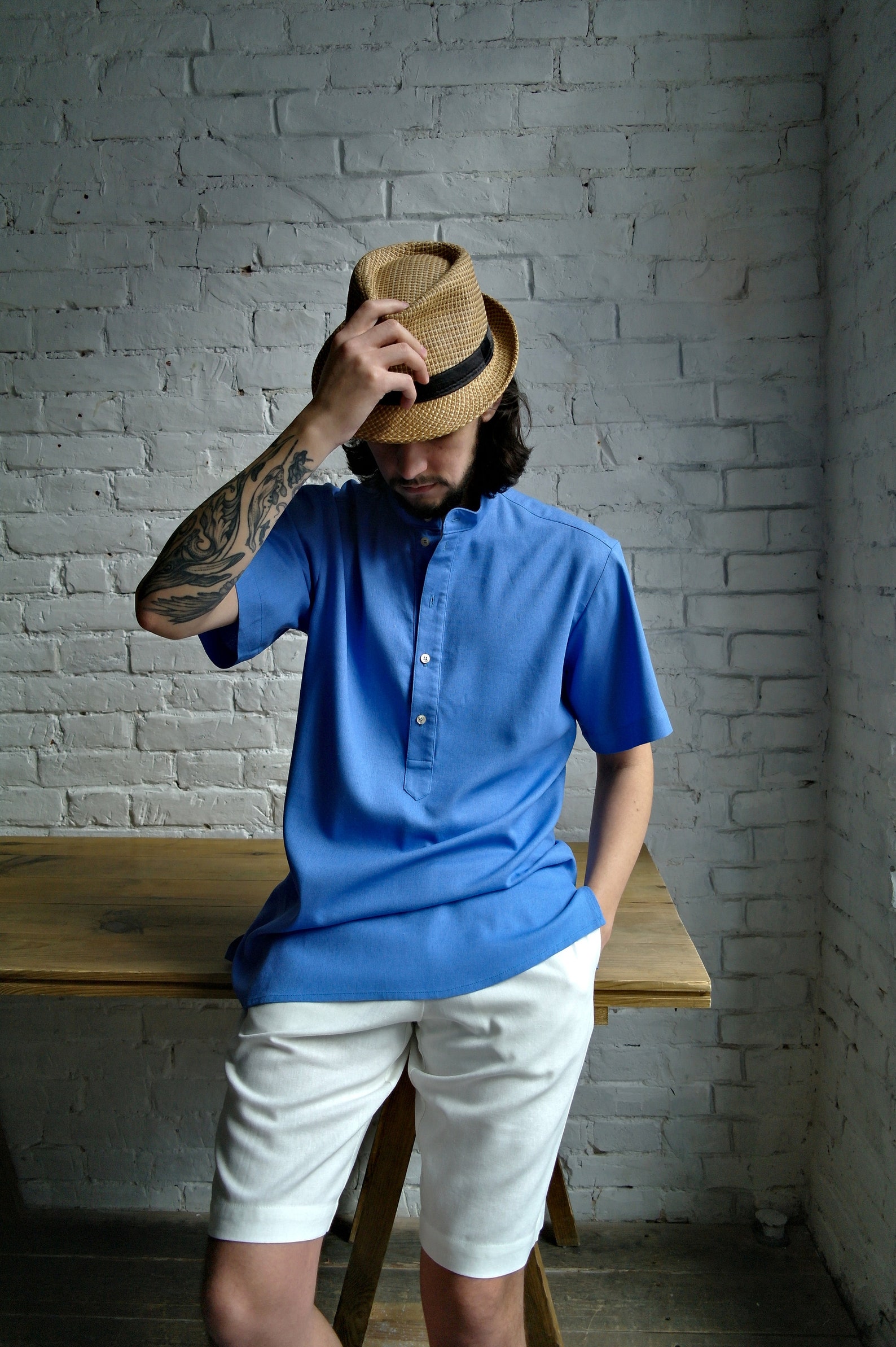 LINEN SHIRT MEN Mens Linen Shirt Men's Linen Shirt Etsy