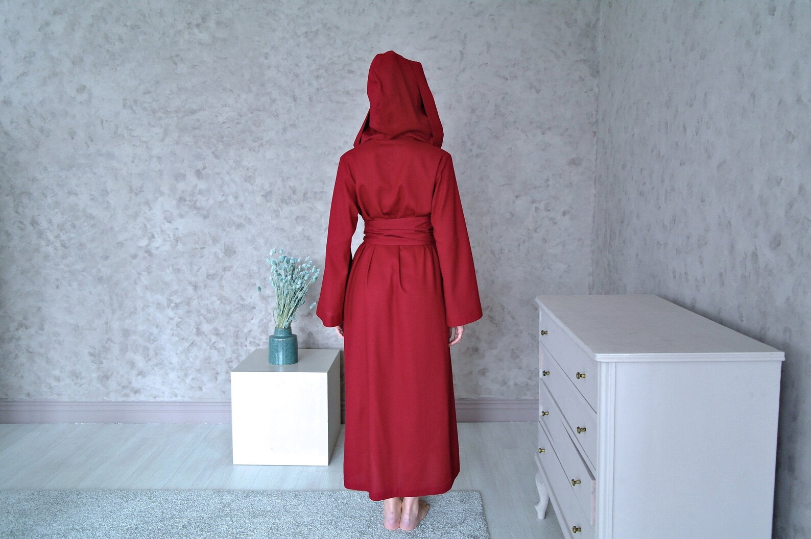 WOMEN'S Robe Linen Robe Long Linen Robe Kimono Robe Etsy