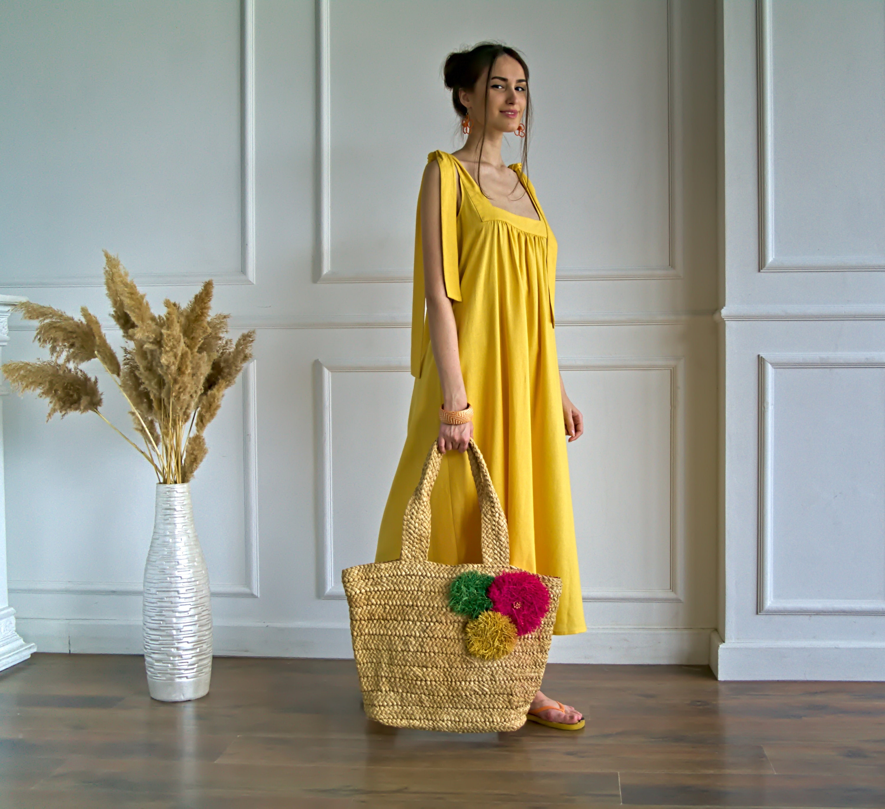 yellow maxi dress for women Tiered Eyelet its the perfect summer dress! Yellow Maxi Dress | fashion